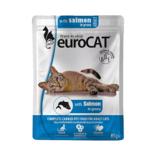 ,Euro Pet, Euro Cat Pouch Macskaeledel (Lazac) - 85 g macskaeledel