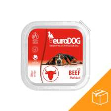 ,Euro Pet, Euro Dog Alutálcás Kutyaeledel (Marha) - 8x300 g kutyaeledel