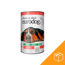 ,Euro Pet, Euro Dog Konzerv Kutyáknak (Marha) - 24x415 g kutyaeledel