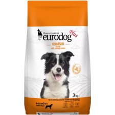 ,Euro Pet, Euro Dog Plus Száraz Kutyatáp (Kolbászos) - 3 kg kutyaeledel