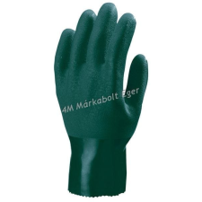 Euro Protection / Eurotechnique Mártott polimer kesztyű, zöld, vegyszerálló, 27cm védőkesztyű