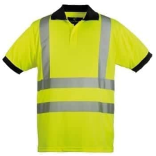 Euro Protection Hi-viz fényvisszaverő póló sárga (HV sárga, XL) láthatósági ruházat