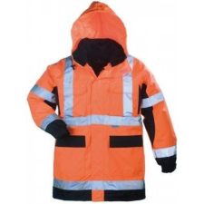 Euro Protection Kabát Kanata 4:1 Hi-Viz PE narancs/kék M munkaruha