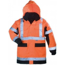 Euro Protection Kabát Kanata 4:1 Hi-Viz PE sárga/kék M láthatósági ruházat