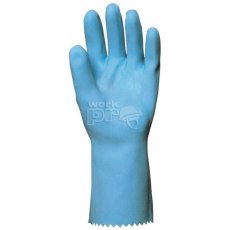 Euro Protection Kesztyű vastag (13mm) saválló gumikesztyű 30cm-es kék 6