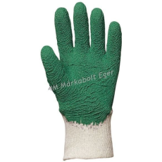 Euro Protection Mártott zöld krepp latex, erős, érdes, szellőző kézhát