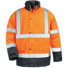 Euro Protection Roadway narancs/kék pes kabát (HV narancs/kék, M) láthatósági ruházat