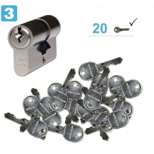 Euro Secure ES.Ni biztonsági zárbetét + 20 kulcs, 30/50mm zár és alkatrészei