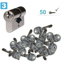  Euro Secure ES.Ni biztonsági zárbetét + 50 kulcs, 40/70mm zár és alkatrészei