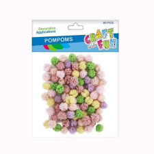 Euro-Trade Craft with Fun Pom-pom golyók 80db/1cm kreatív és készségfejlesztő