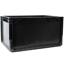 Eurobox-System OBI Tauro Eurobox rendszer tömörfalú doboz 60 x 40 x 32 cm fekete bútor