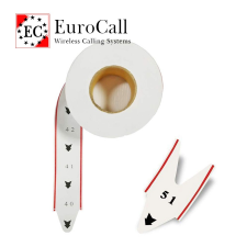 EuroCall EC-T sorszám címketekercs - sorszám adagolóhoz etikett
