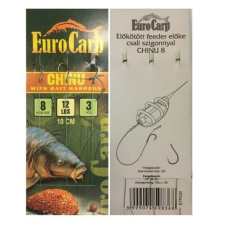  Eurocarp Előkötött feeder előke csaliszigonnyal Chinu-8 10cm 12lbs horog