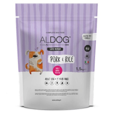 Eurocereali Presenti srl. Aldog Pork And Rice Szuperprémium Kutyatáp 3 kg MINI kutyaeledel