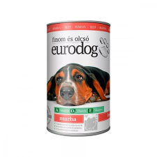 EURODOG Kutyaeledel, konzerv, 1240 g, eurodog, marhás 032-002-000-0040 kutyaeledel