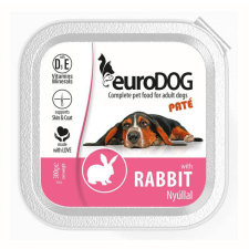 EURODOG KUTYAELEDEL PATÉ NYÚL 300G kutyaeledel