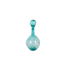 Eurofirany Isla üveg váza Türkiz 23x23x50 cm dekoráció
