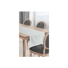 Eurofirany Klara2 fényes szállal szőtt jacquard mintás asztalterítő Fehér 40x180 cm party kellék