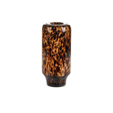 Eurofirany Lana üveg váza Fekete/sárga 18x18x40 cm dekoráció