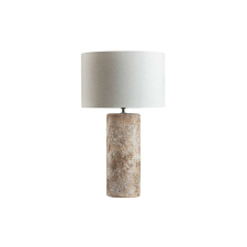 Eurofirany Noa asztali lámpa pamut búrával Krém/barna 42x42x73 cm világítás
