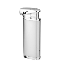 Eurojet pipagyújtó beépített pipakellékekkel - Szálcsiszolt króm öngyújtó