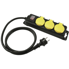 Eurolite Distributor 3-fold IP44 bk 3m világítás