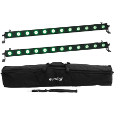 Eurolite Set 2x LED BAR-12 QCL RGB+UV Bar + Soft Bag világítás