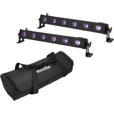 Eurolite Set 2x LED BAR-6 UV Leiste + Soft Bag világítás