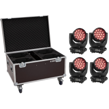 Eurolite Set 4x LED TMH-X4 Moving-Head Wash Zoom + Case világítás