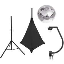 Eurolite Set Mirror ball 30cm with stand and tripod cover black világítás