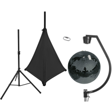 Eurolite Set Mirror ball 50cm black with stand and tripod cover black világítás