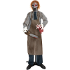 EuroPalms Halloween figura zombi láncfűrésszel  animált  170cm