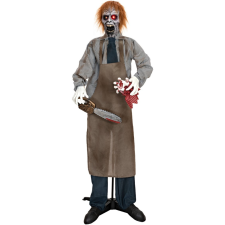 EuroPalms Halloween figura zombi láncfűrésszel  animált  170cm dekoráció