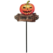 EuroPalms Halloween tök "KEEP OUT" szedővel  50cm dekoráció