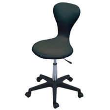 Eurostil Gurulós Háttámlás Szék Fekete 45-59cm 02730/50 üzletberendezés, dekoráció