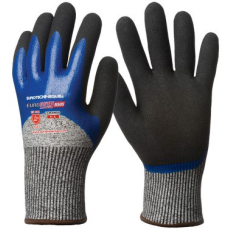 EUROTECHNIQUE Eurocut 5 Vágásbiztos, 3/4 kék nitril+CSB réteg, méret: 10