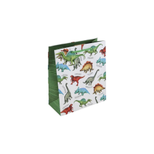 Eurowrap Ltd. Eurowrap ajándéktasak (21,5x25x10 cm) dinós (5) ajándéktasak