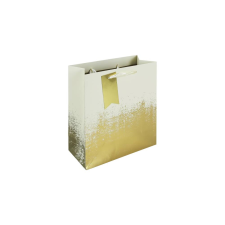 Eurowrap Ltd. Eurowrap ajándéktasak (21,5x25x10 cm) fehér-arany átmenetes (5) ajándéktasak
