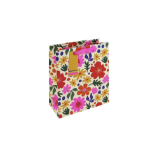 Eurowrap Ltd. Eurowrap ajándéktasak (21,5x25x10 cm) fényes virágos(5) ajándéktasak