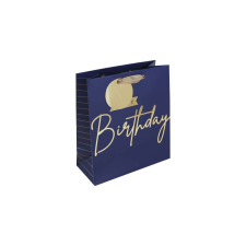 Eurowrap Ltd. Eurowrap ajándéktasak (21,5x25x10 cm) Happy Birthday, sötétkék (5) ajándéktasak