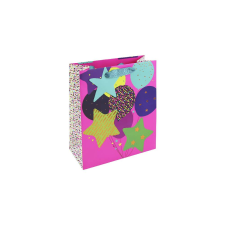 Eurowrap Ltd. Eurowrap ajándéktasak (21,5x25x10 cm) neon lufis (5) ajándéktasak