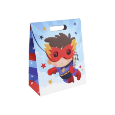 Eurowrap Ltd. Eurowrap ajándéktasak (26,5x33x14 cm) superman, álarcos, lezárható (5) ajándéktasak