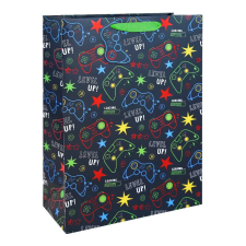 Eurowrap Ltd. Eurowrap ajándéktasak (33x45,5x15 cm) fekete, gamer (6) ajándéktasak