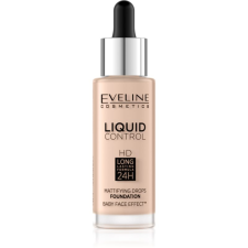 Eveline Cosmetics Liquid Control folyékony make-up pipettával árnyalat 002 Soft Porcelain 32 ml smink alapozó