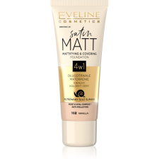 Eveline Cosmetics Satin Matt mattító make-up csigakivonattal árnyalat 102 Vanilla 30 ml smink alapozó