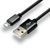 EverActive USB-A apa - microUSB apa Adat- és töltőkábel 1m - Fekete (CBB-1MB)