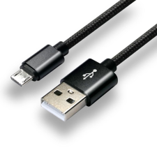 EverActive USB-A apa - microUSB apa Adat- és töltőkábel 1m - Fekete (CBB-1MB) kábel és adapter