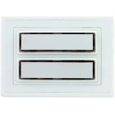 EverFlourish Hungary Kft. Csengő nyomógomb névtáblával 2-es fehér, világítással villanyszerelés