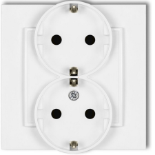 EverFlourish Hungary Kft. Dupla dugalj kerettel fehér színben (Mini) villanyszerelés