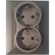 EverFlourish Hungary Kft. Dupla dugalj kerettel, grafit (Opal) villanyszerelés